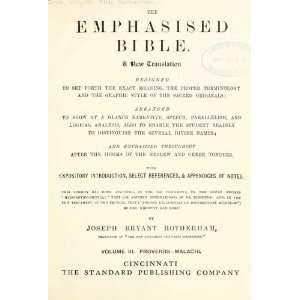  The Emphasised Bible A New Translation Emphasised 