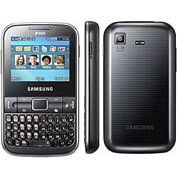 Samsung Ch@t 220 Black Unlocked Cell Phone.  Overstock