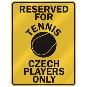   FOR  T ENNIS CZECH PLAYERS ONLY  PARKING SIGN COUNTRY CZECH REPUBLIC