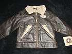   CO OUTFITTER TODDLER BOYS BROWN BOMBER JACKET SHERPA LINED 3 3T NWT