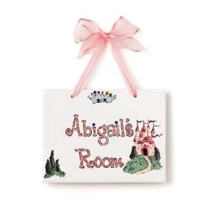  Hand Painted Name Plaque   Princess Baby