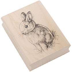 Inkadinkado Bunny Rabbit Rubber Stamp  