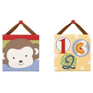  Four Lil Monkeys Canvas Art Two Pack Baby