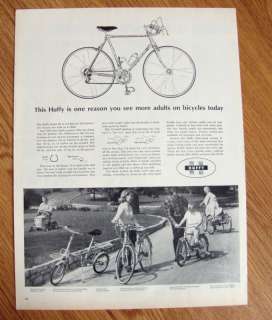 1965 Huffy Bicycles Ad Shows 5 Bikes  