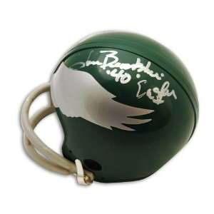 Tom Brookshier Autographed Philadelphia Eagles Throwback Mini Helmet 