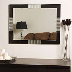 Francisco Large Frameless Wall Mirror  Overstock