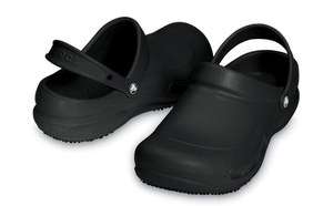 NEW! CROCS Bistro   BLACK   Comfortable Work Shoes   ALL SIZES!  