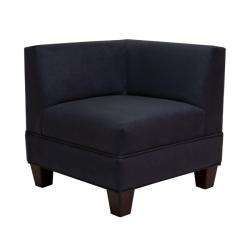 Makenzie Midnight Blue Corner Chair  Overstock