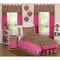   Designs Pink/ Brown 4 piece Twin size Comforter Set  Overstock