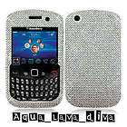 New Silver Rhinestone Bling Case Cover For Blackberry Curve 8520 8530 