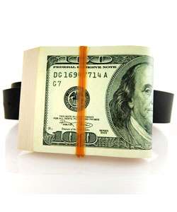 Folded One Hundred Dollar Bill Belt Buckle  