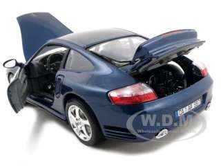 PORSCHE 911 TURBO BLUE 1:18 DIECAST MODEL CAR  