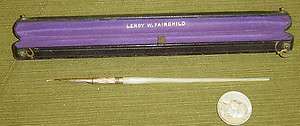   Fairchild victorian dip MOP handle fountain pen with original box
