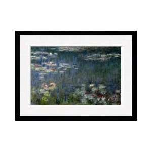  Waterlilies Green Reflections 191418 left Section Framed 