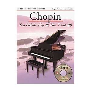 Chopin Two Preludes (Op. 28, Nos. 7 and 20) Softcover with Disk 