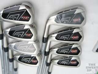 LH Callaway Golf RAZR X Tour Iron Set 3 PW Steel Stiff Left Hand 