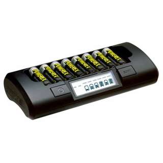 PowerEx 1 Hour Eight Cell AA AAA Battery Charger w LCD  