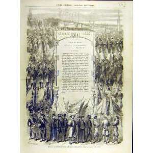   1863 Fete Bale Battle Saint John French Print France