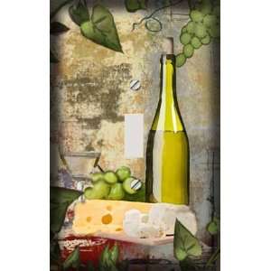  White Wine and Grapes Decorative Switchplate Cover: Home 