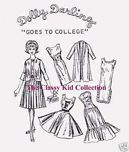 Vintage Barbie Goes to College Fashion Patterns  