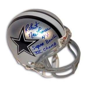  Robert Newhouse Signed Cowboys Mini Helmet   #44 Sports 