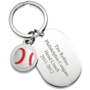  Personalized Dog Tag Baseball Keyring: Everything Else