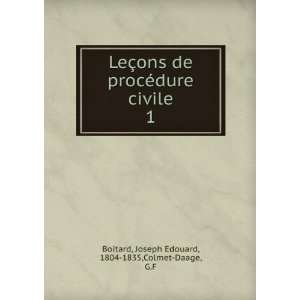   civile. 1 Joseph Edouard, 1804 1835,Colmet Daage, G.F Boitard Books