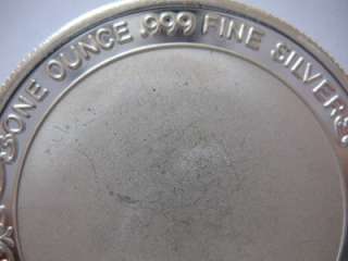 OZ..999 PURE SILVERTOWNE BUFFALO BISON COIN + GOLD  