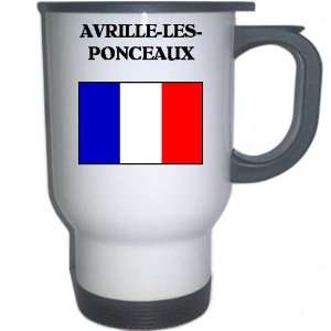  France   AVRILLE LES PONCEAUX White Stainless Steel Mug 