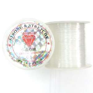   229ft stretch beading cord .5mm clear 70 meters