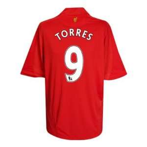  Liverpool 08/09 Home Jersey TORRES M/L/XL Sports 