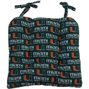    NCAA Miami Hurricanes Rocking Chair Seat Cushion: Office Products