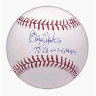 Autographed Graig Nettles Baseball   with 7778 Ws Champs Inscription