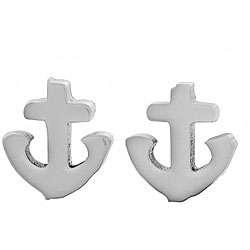 Surgical Steel Anchor Earrings  Overstock