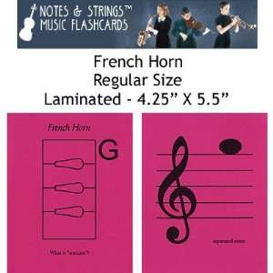  Notes & Strings French Horn 4.25X5.5 Regular Size 