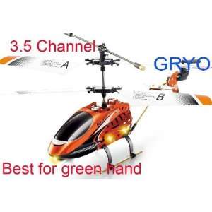  new gyro 3.5 channel rc helicopter 22cm metal frame with led 