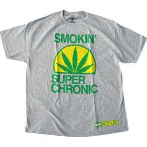 DGK T Shirt: Super Chronic [X Large] Heather Grey:  Sports 