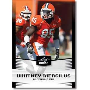  2012 Leaf Draft Day Black #50 Whitney Mercilus   Illionis 