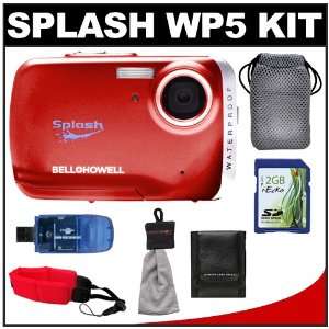  Bell & Howell Splash WP5 Waterproof Digital Camera (Red 