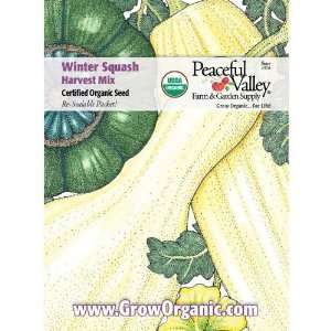  Organic Squash Seed Pack, Winter Harvest Mix: Patio, Lawn 