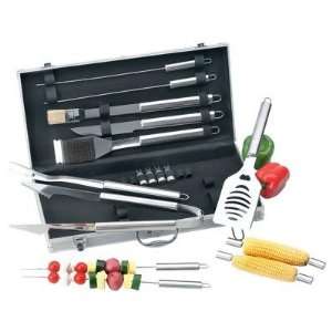 Chefmaster 19pc All Stainless Barbeque Set 