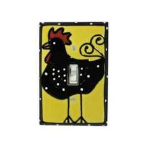 Funky Chicken Ceramic Switch Plate / 1 Toggle
