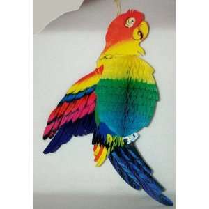   15 Tissue and cardboard PARROT luau party decorations: Toys & Games