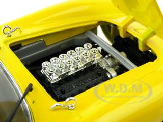 Brand new 1:18 scale diecast car model of Ferrari 250 GTO Yellow die 
