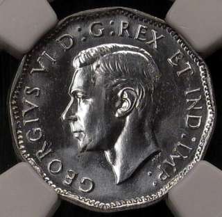 1945 Canada 5 Cents NGC MS64  