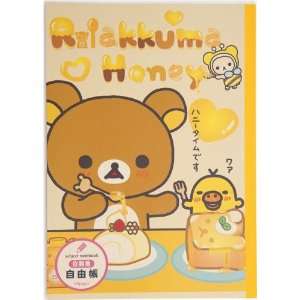   : Rilakkuma bear Notepad drawing book with honey & bee: Toys & Games