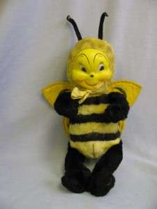 14 Old GUND Vinyl Face Bumble Bee Excellent Condition Clean  
