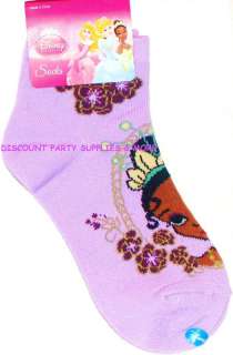 Disney Princess and the Frog Tiana Purple Socks Sz 6 8  