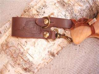 Leather Puukko Knife & Kuksa Carrier Belt Attachment  
