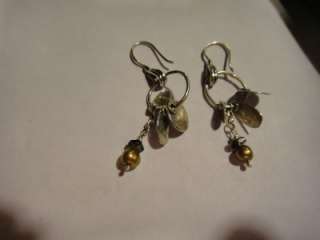 Silpada Bronze Freshwater Pearl Earrings  